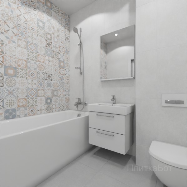 ALMA ceramica 2026, Бетон Про, Контрастные стены вертикально №15