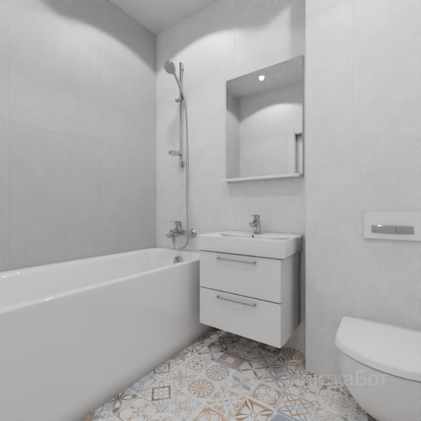 ALMA ceramica 2026, Бетон Про, Контрастные стены вертикально №23