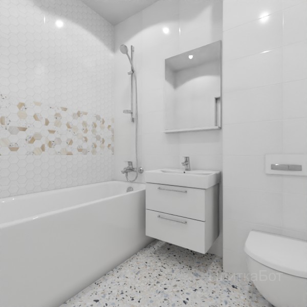 ALMA ceramica 2026, Бильбао, Два декора над ванной №3