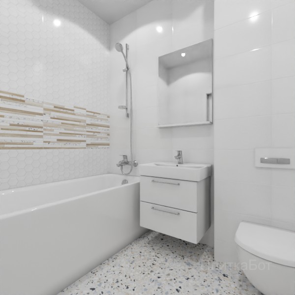ALMA ceramica 2026, Бильбао, Два декора над ванной №4