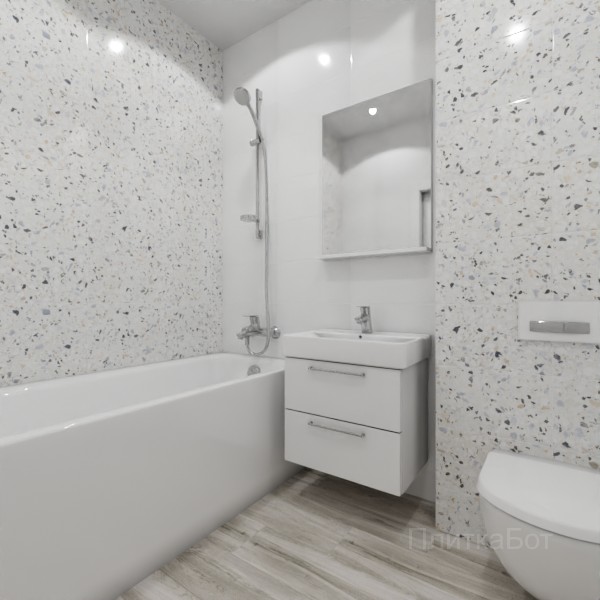 ALMA ceramica 2026, Бильбао, Контрастные стены, контраст у инсталляции, палубная №1