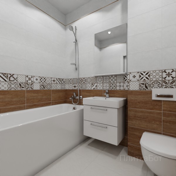 ALMA ceramica 2026, Бохо, Низ-верх, декор и полоса №3