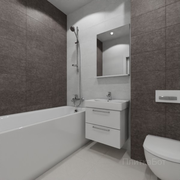 ALMA ceramica 2026, Бохо, Контрастные стены, контраст у инсталляции №2