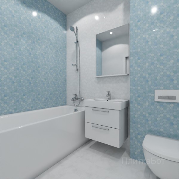 ALMA ceramica 2026, Болле, Контрастные стены вертикально, контраст у инсталляции №6