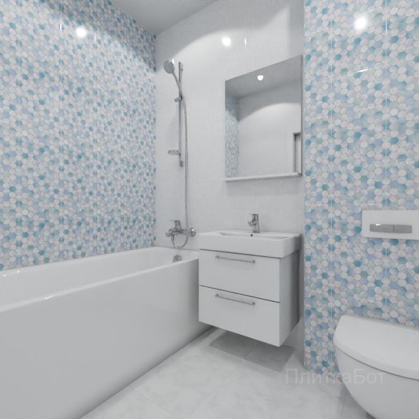 ALMA ceramica 2026, Болле, Контрастные стены вертикально, контраст у инсталляции №7