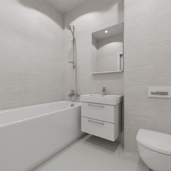 ALMA ceramica 2026, Бонд, Контрастные стены, контраст у инсталляции №1