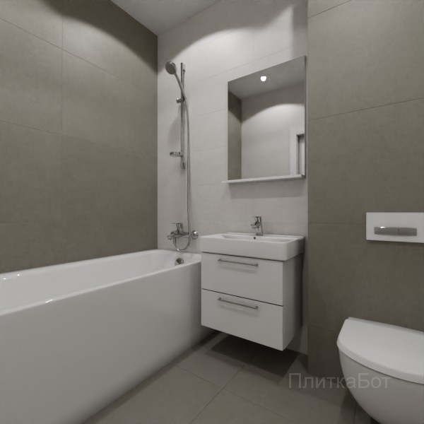 ALMA ceramica 2026, Бонд, Контрастные стены, контраст у инсталляции №11