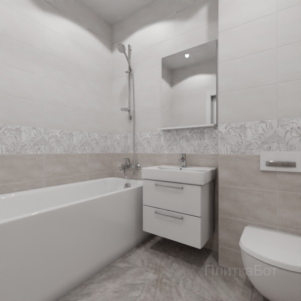 ALMA ceramica 2026, Бонита, Низ-верх, декор и полоса №5