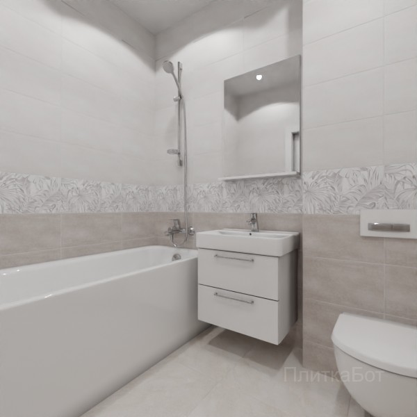 ALMA ceramica 2026, Бонита, Низ-верх, декор и полоса №6