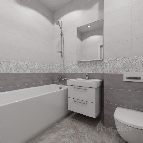ALMA ceramica 2026, Бонита, Низ-верх, декор и полоса №7