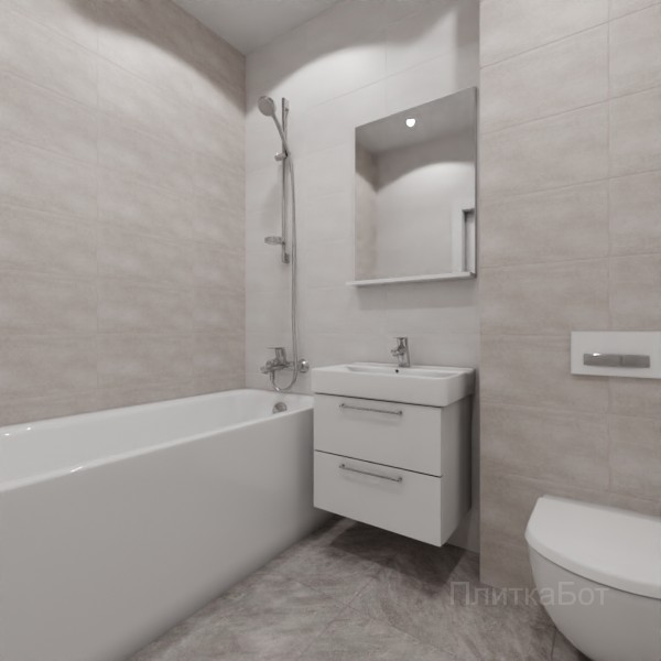 ALMA ceramica 2026, Бонита, Контрастные стены, контраст у инсталляции №1