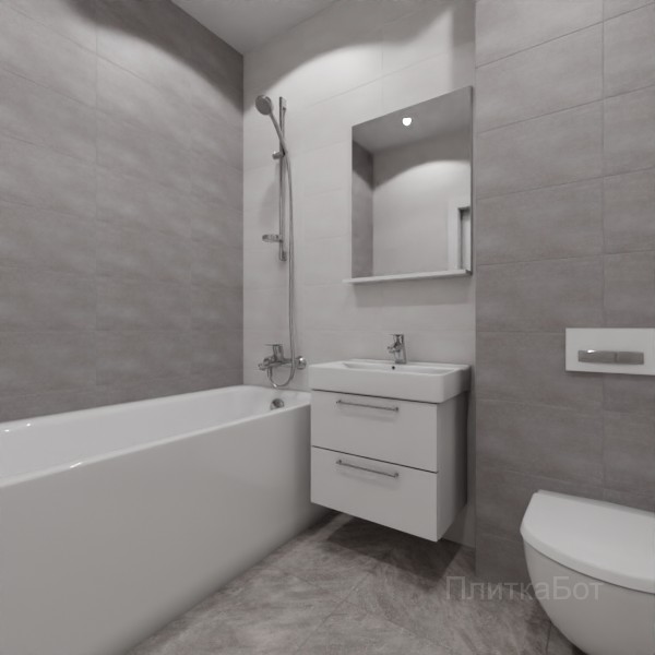 ALMA ceramica 2026, Бонита, Контрастные стены, контраст у инсталляции №3