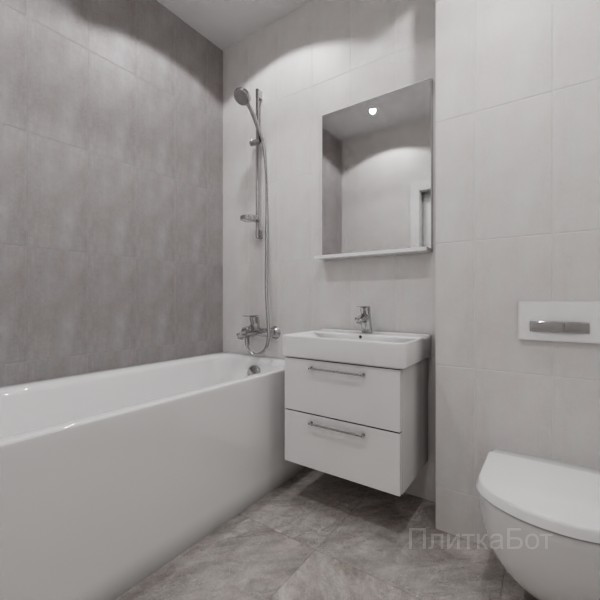 ALMA ceramica 2026, Бонита, Контрастные стены вертикально №3
