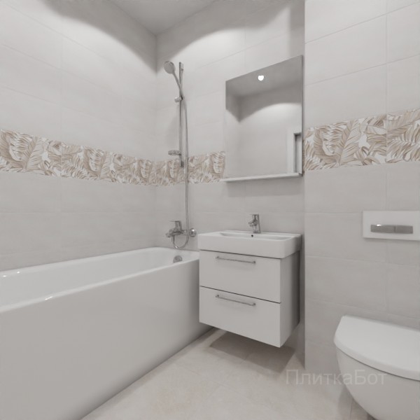 ALMA ceramica 2026, Бонита (беж), Декор по центру №2