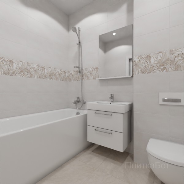ALMA ceramica 2026, Бонита (беж), Декор по центру №3