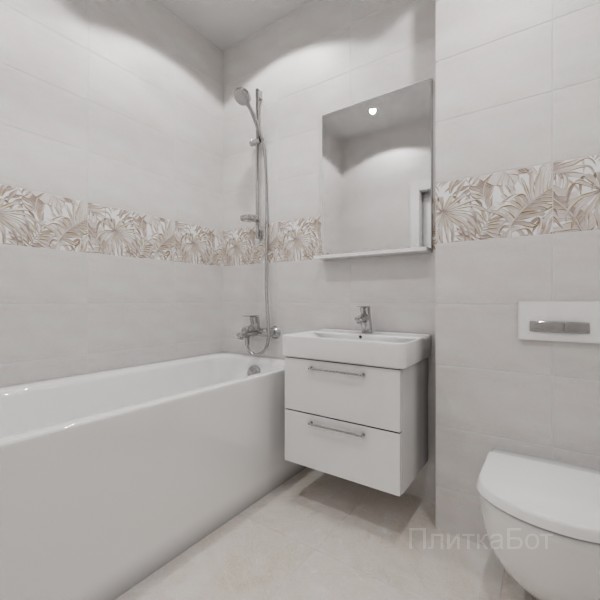 ALMA ceramica 2026, Бонита (беж), Декор по центру №4