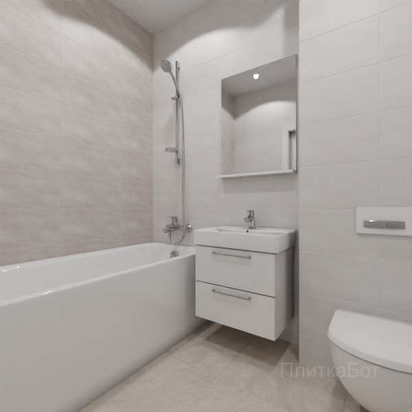 ALMA ceramica 2026, Бонита (беж), Контрастные стены №1