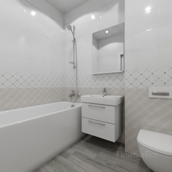 ALMA ceramica 2026, Брента, Низ-верх, декор и полоса, палубная №1
