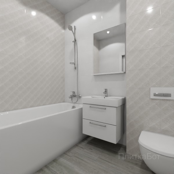 ALMA ceramica 2026, Брента, Контрастные стены, контраст у инсталляции, палубная №1