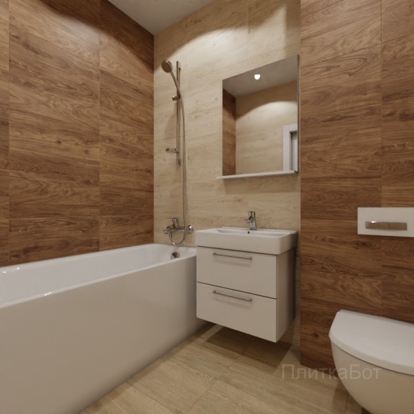 ALMA ceramica 2026, Брентвуд, Контрастные стены, контраст у инсталляции №3