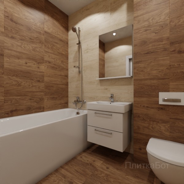 ALMA ceramica 2026, Брентвуд, Контрастные стены, контраст у инсталляции №4