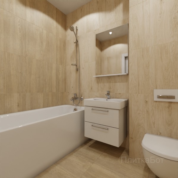 ALMA ceramica 2026, Брентвуд, Контрастные стены вертикально №1