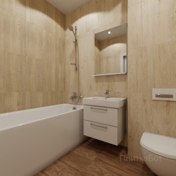 ALMA ceramica 2026, Брентвуд, Контрастные стены вертикально №2