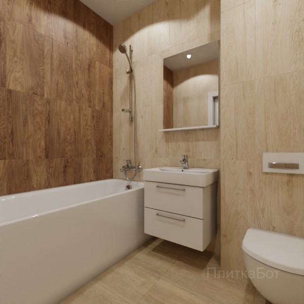 ALMA ceramica 2026, Брентвуд, Контрастные стены вертикально №3