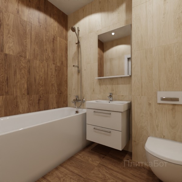 ALMA ceramica 2026, Брентвуд, Контрастные стены вертикально №4