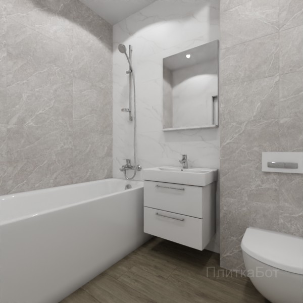 ALMA ceramica 2026, Бронкс, Контрастные стены, контраст у инсталляции, палубная №3