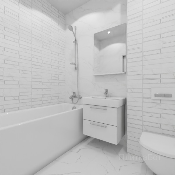 ALMA ceramica 2026, Бронкс, Контрастные стены, контраст у инсталляции №2