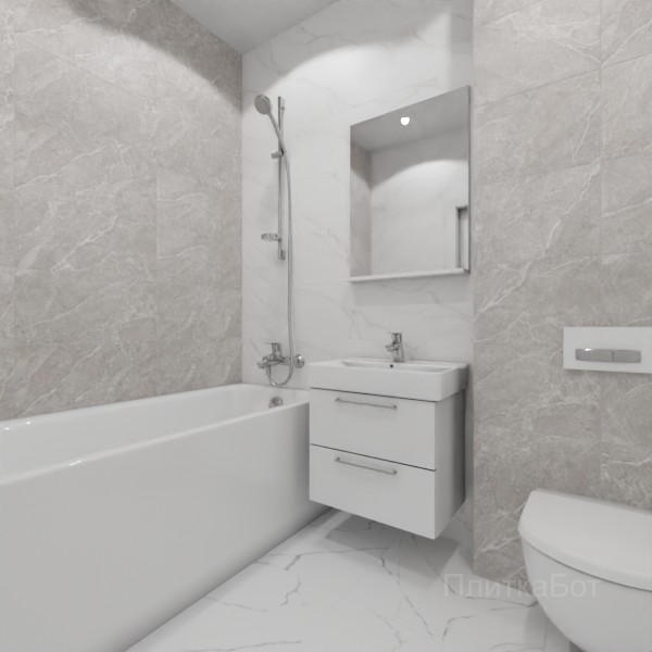 ALMA ceramica 2026, Бронкс, Контрастные стены, контраст у инсталляции №3