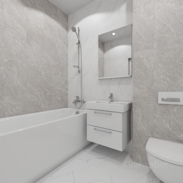 ALMA ceramica 2026, Бронкс, Контрастные стены вертикально, контраст у инсталляции №3