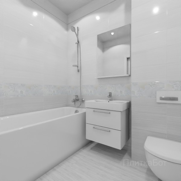 ALMA ceramica 2026, Бутик, Низ-верх, декор и полоса, палубная