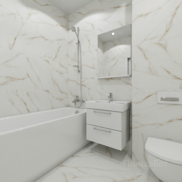 ALMA ceramica 2026, Бьянко Чиара, Без декора