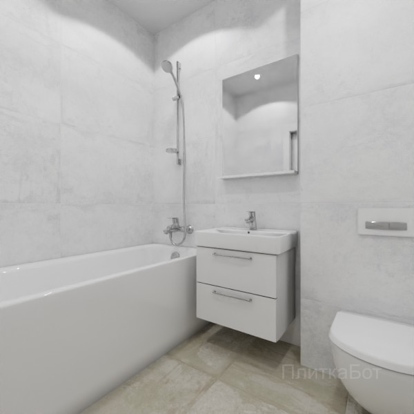 ALMA ceramica 2026, Цементо, Без декора №3
