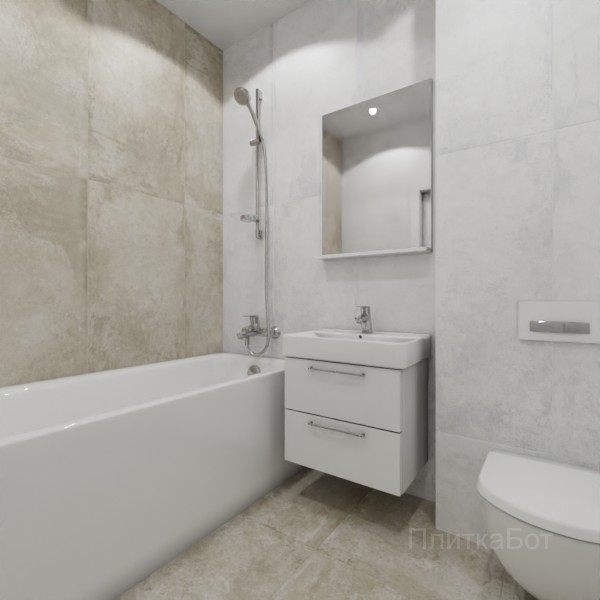 ALMA ceramica 2026, Цементо, Контрастные стены вертикально №3