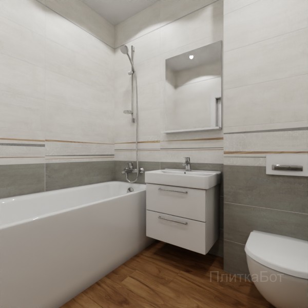 ALMA ceramica 2026, Дакар, Низ-верх, декор и полоса, палубная №1