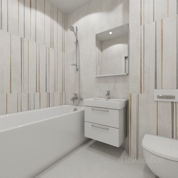 ALMA ceramica 2026, Дакар, Контрастные стены вертикально, контраст у инсталляции №3