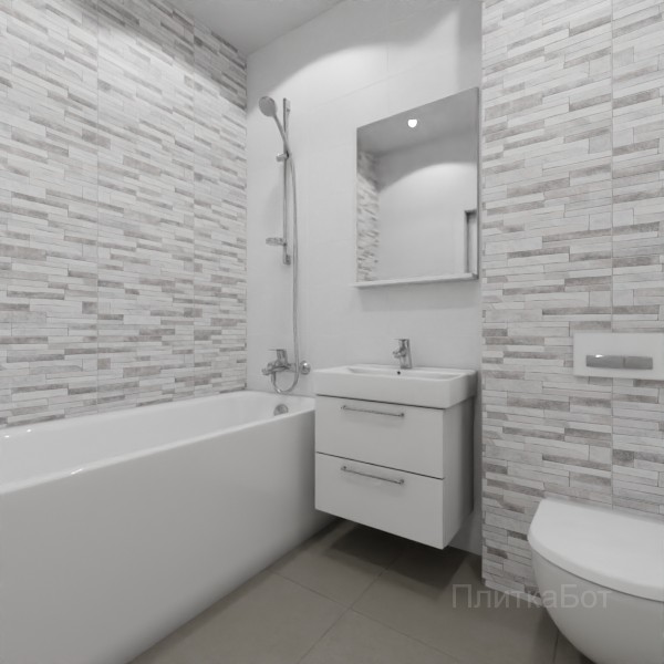 ALMA ceramica 2026, Дискавер (сер), Контрастные стены, контраст у инсталляции №2