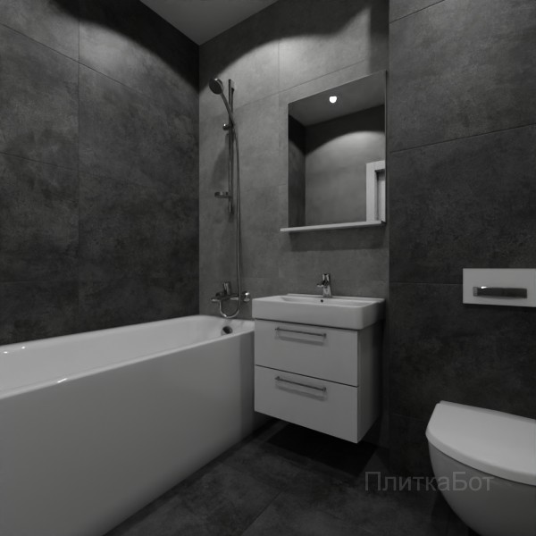 ALMA ceramica 2026, Драйв, Контрастные стены, контраст у инсталляции №1