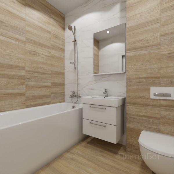 ALMA ceramica 2026, Эйфория, Контрастные стены, контраст у инсталляции, палубная №3