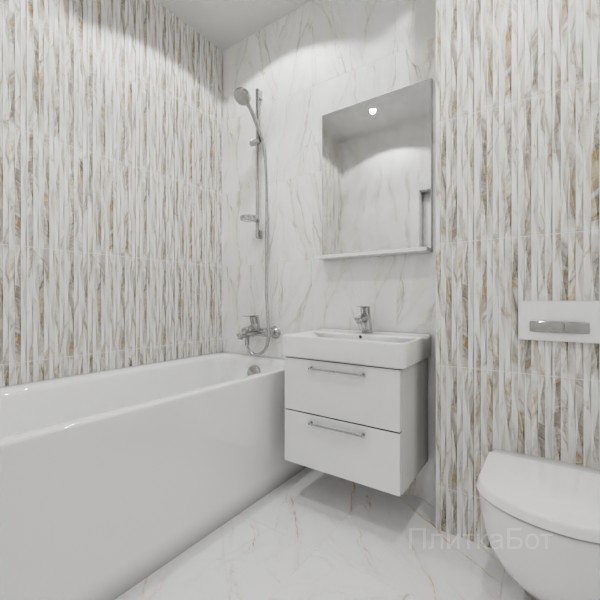 ALMA ceramica 2026, Эйфория, Контрастные стены вертикально, контраст у инсталляции №2