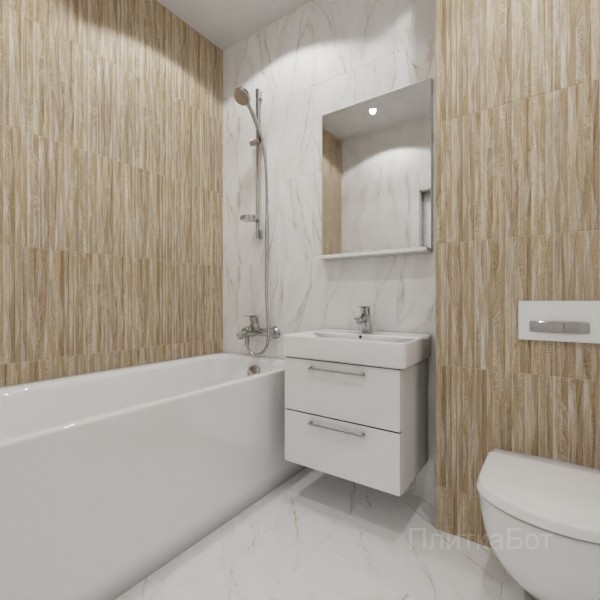 ALMA ceramica 2026, Эйфория, Контрастные стены вертикально, контраст у инсталляции №4