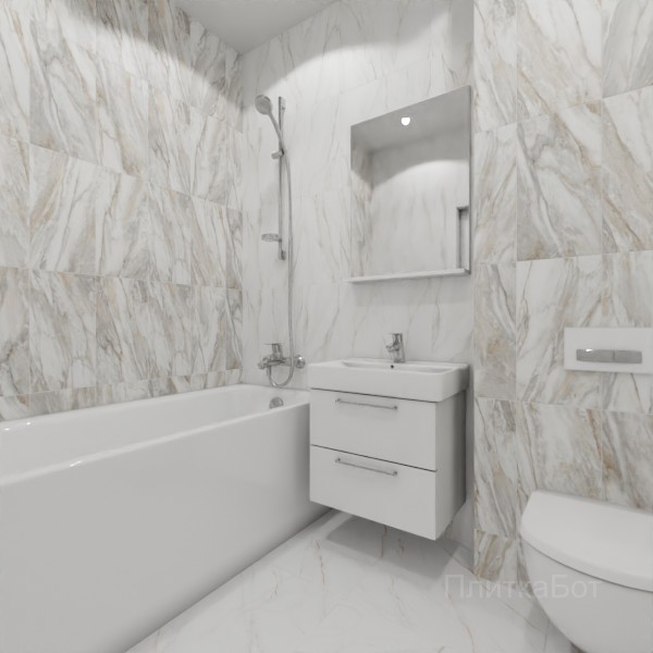 ALMA ceramica 2026, Эйфория, Контрастные стены вертикально, контраст у инсталляции №5