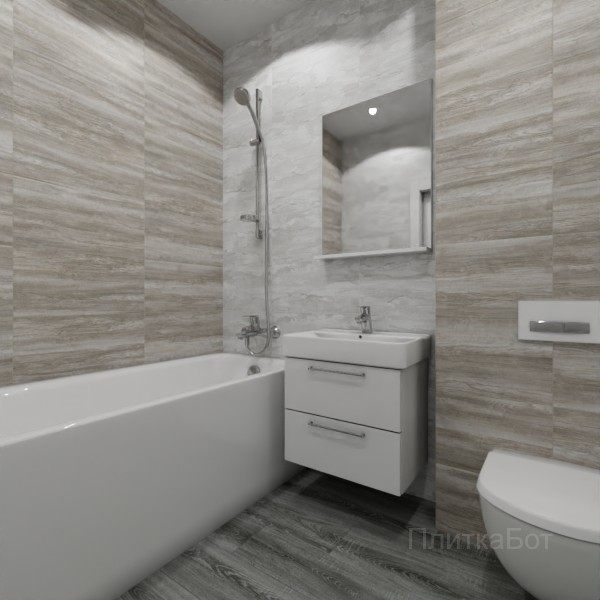 ALMA ceramica 2026, Ферро, Контрастные стены, контраст у инсталляции, палубная №3