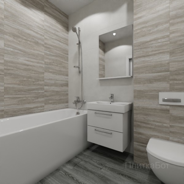 ALMA ceramica 2026, Ферро, Контрастные стены, контраст у инсталляции, палубная №5