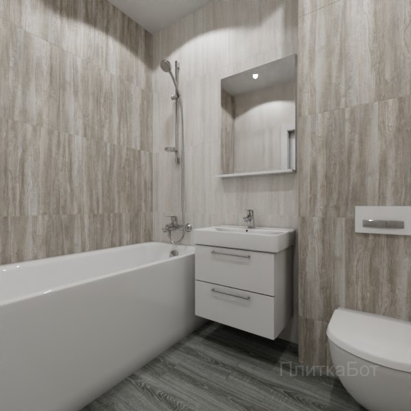 ALMA ceramica 2026, Ферро, Контрастные стены вертикально, контраст у инсталляции, палубная №1