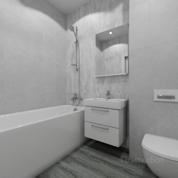 ALMA ceramica 2026, Ферро, Контрастные стены вертикально, контраст у инсталляции, палубная №4