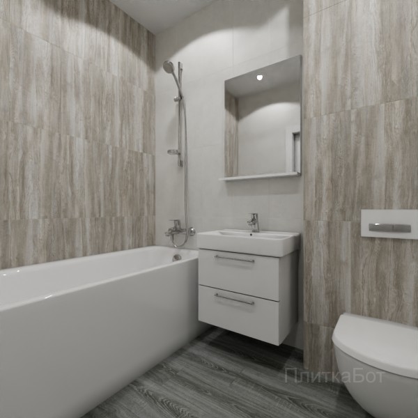 ALMA ceramica 2026, Ферро, Контрастные стены вертикально, контраст у инсталляции, палубная №5